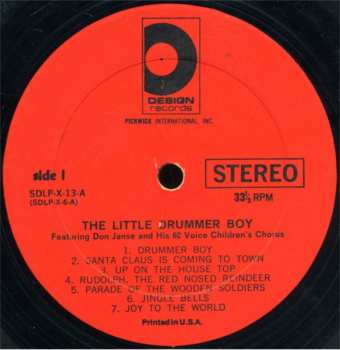 LP Don Janse And His 60 Voice Children's Chorus: The Little Drummer Boy 616052