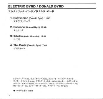 CD Donald Byrd: Electric Byrd LTD 618490