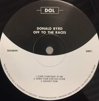 LP Donald Byrd: Off To The Races 75957