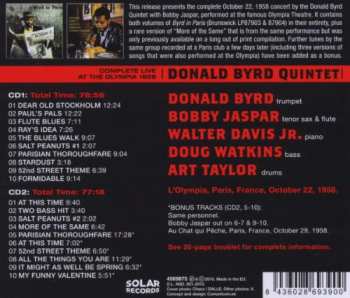 CD Donald Byrd Quintet:  Complete Live At The Olympia 1958 LTD 95816