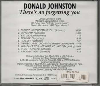 CD Donald Johnston: There's No Forgetting You 595216