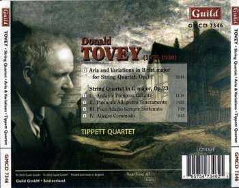 CD Tippett Quartet: String Quartet In G, Op. 23 / Aria & Variations 655610