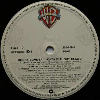 LP Donna Summer: Cats Without Claws 543268