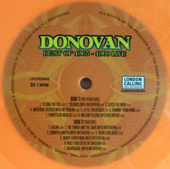 LP Donovan: Best Of 1964 - 1967 Live CLR | LTD | NUM 649476