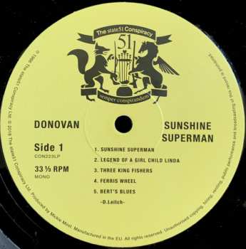 LP Donovan: Sunshine Superman LTD 424053