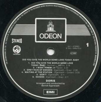 LP Doris: Did You Give The World Some Love Today, Baby 606119