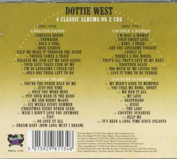 2CD Dottie West: Careless Hands/Have You Heard/I’m Only A Woman/Country Sunshine 646850