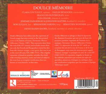 CD Doulce Mémoire: L'amour De Moy 586649