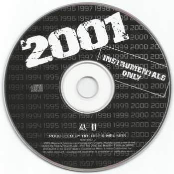 CD Dr. Dre: 2001 (Instrumentals Only) 611943