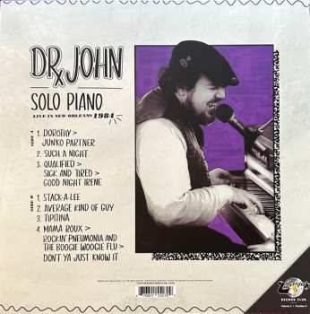 LP Dr. John: Solo Piano/Live in New Orleans 1984 CLR | LTD 579611