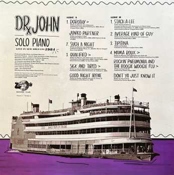 LP Dr. John: Solo Piano/Live in New Orleans 1984 CLR | LTD 579611