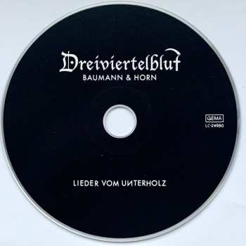 CD Dreiviertelblut: Lieder Vom Unterholz 120132