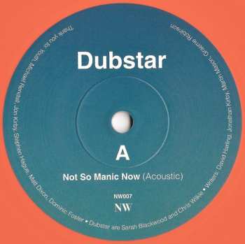 SP Dubstar: Not So Manic Now (Acoustic) CLR | LTD 634632