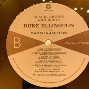 LP Mahalia Jackson: Black, Brown And Beige LTD 608106