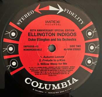 2LP Duke Ellington And His Orchestra: Ellington Indigos LTD | NUM 577209