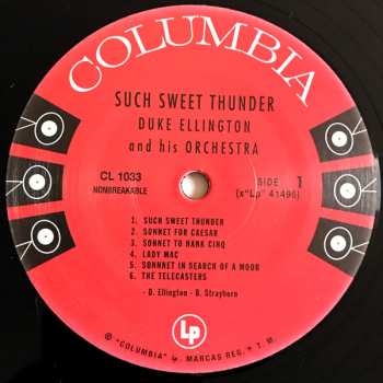 LP Duke Ellington And His Orchestra: Such Sweet Thunder LTD 552096