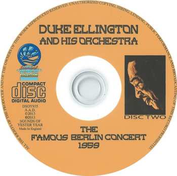 2CD Duke Ellington And His Orchestra: The Famous Berlin Concert 1959 547634