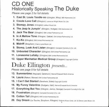 2CD Duke Ellington And His Orchestra: Three Mid-Fifties Classic Albums (Duke Ellington Presents / Ellington '55 / Historically Speaking: The Duke) 429022