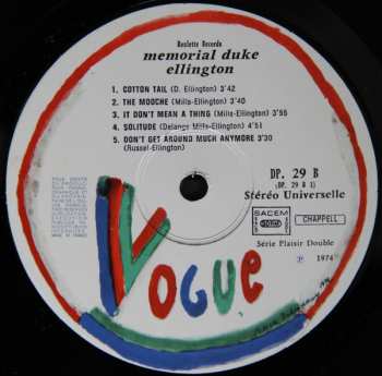 2LP Duke Ellington: Memorial Duke Ellington 631187