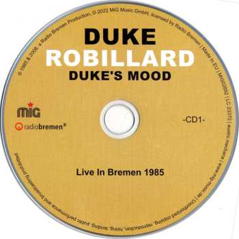 3CD Duke Robillard: Duke's Mood - Live In Bremen 1985 & 2008 485114