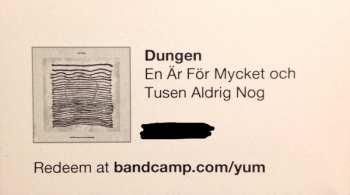 LP Dungen: En Är F​ö​r Mycket Och Tusen Aldrig Nog 555054