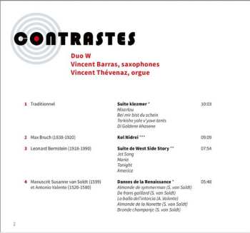 CD Duo W: Contrastes 557650