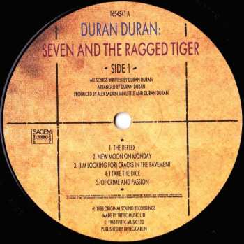 LP Duran Duran: Seven And The Ragged Tiger 641632