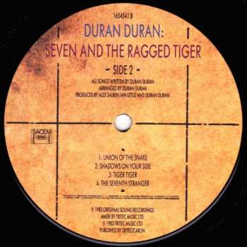 LP Duran Duran: Seven And The Ragged Tiger 641632