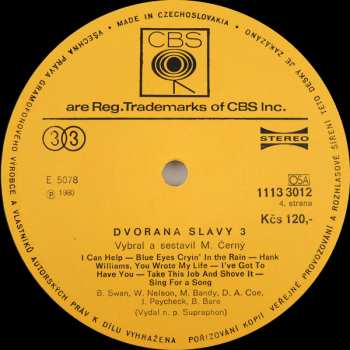 2LP Various: Dvorana Slávy 3 (2xLP) 41796