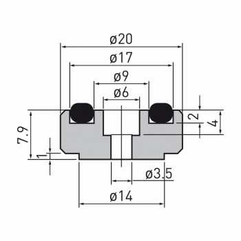 Audiotechnika Dynavox Aluminium Mini Feets Silver