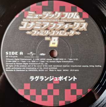 LP Konami Kukeiha Club: ミュージック フロム コナミアンティークス ～ファミリーコンピュータ～ Vol. 8 LTD 581143