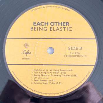 LP Each Other: Being Elastic 601446