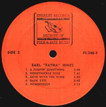 LP Earl Hines: Earl "Fatha" Hines 540431