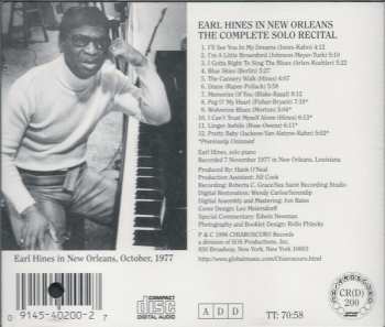 CD Earl Hines: Earl Hines in New Orleans 613582