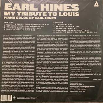 LP Earl Hines: My Tribute To Louis: Piano Solos By Earl Hines 594827