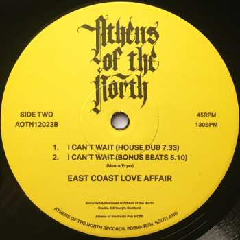 LP East Coast Love Affair: I Can't Wait 561896