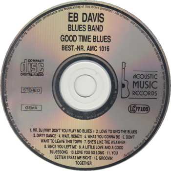 CD Eb Davis Blues Band: Good Time Blues 553520