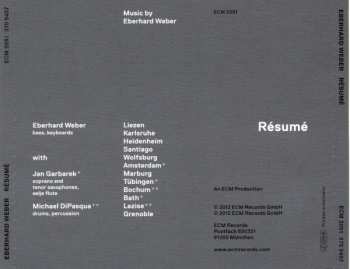 CD Eberhard Weber: Résumé 145964