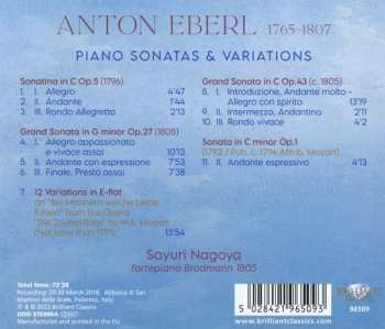 CD Anton Eberl: Piano Sonatas & Variations 572761