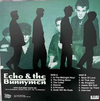 LP Echo & The Bunnymen: With Our Best Suits On: Live in Gothenburg Sweden April 24th 1985 FM Broadcast CLR 607879