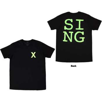 Merch Ed Sheeran: Ed Sheeran Unisex T-shirt: Multiply Pocket - Sing (back Print) (small) S