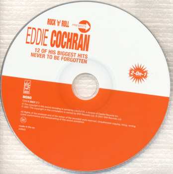 CD Eddie Cochran: 12 Of His Biggest Hits / Never To Be Forgotten 649040