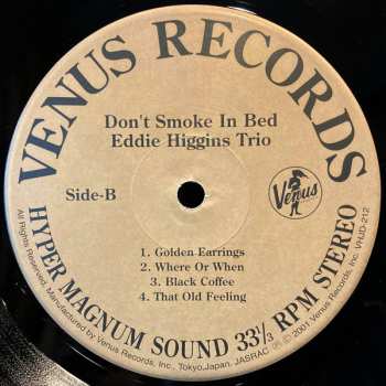 LP The Eddie Higgins Trio: Don't Smoke In Bed LTD 634215