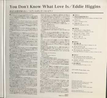 2LP Eddie Higgins: You Don't Know What Love Is LTD 579021