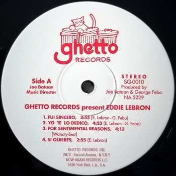 LP Eddie Lebron: Ghetto Records Presents.... Eddie Lebron 581352