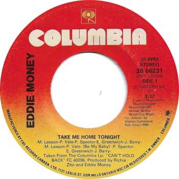 Album Eddie Money: Take Me Home Tonight