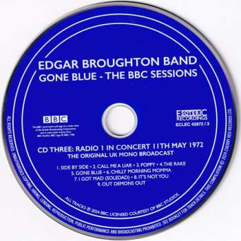 4CD/Box Set The Edgar Broughton Band: Gone Blue - The BBC Sessions 613652