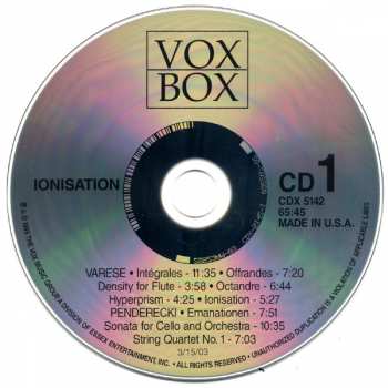 2CD Krzysztof Penderecki: Ionisation 118764