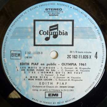 3LP Edith Piaf: En Public 615662