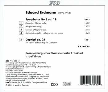 CD Brandenburgisches Staatsorchester Frankfurt: Symphony No 3 • Capricci 123609